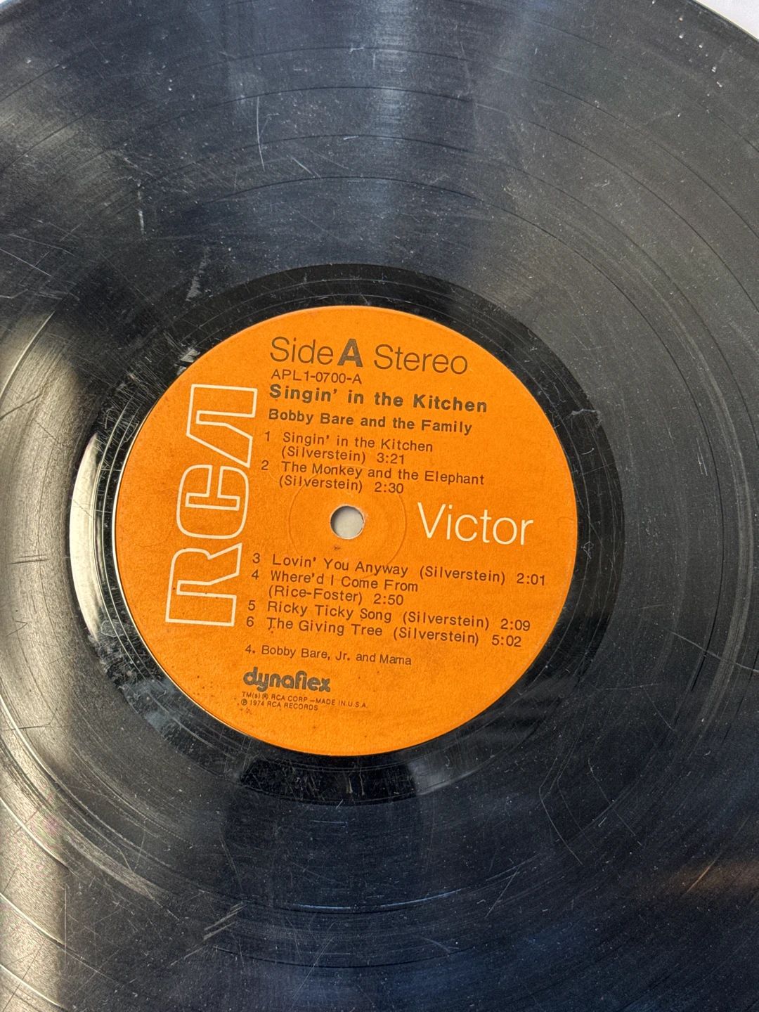 Bobby Bare And The Family – Singin' In The Kitchen (1974, RCA Victor)