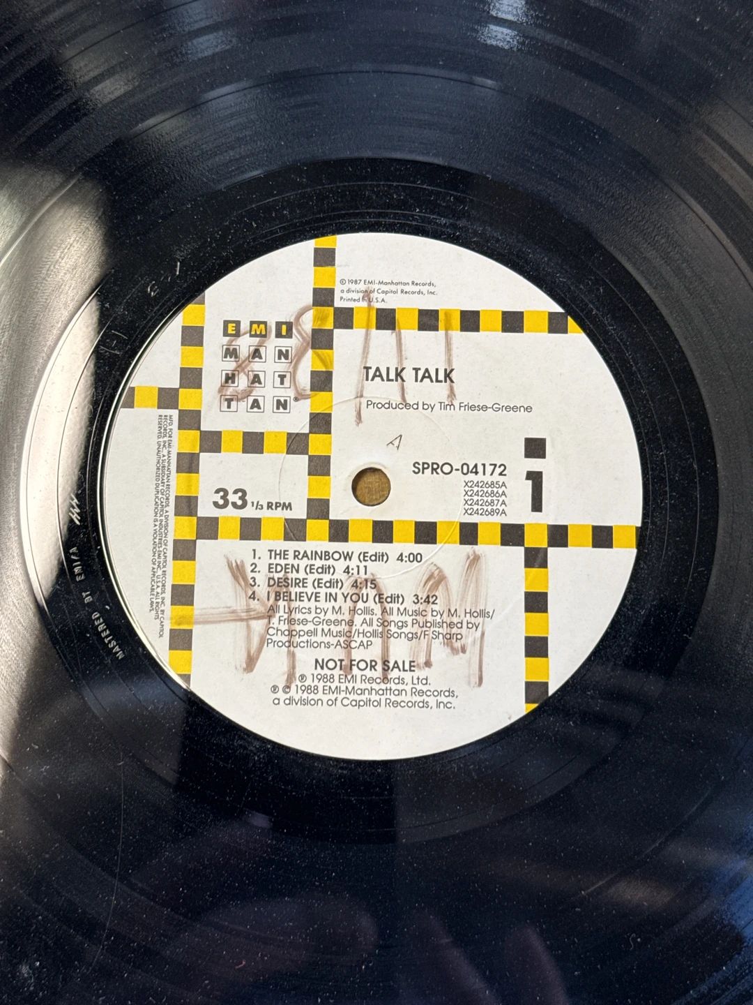 Talk Talk – Let The Music Speak (The Spirit Of Eden) (1988, EMI-Manhattan Records)