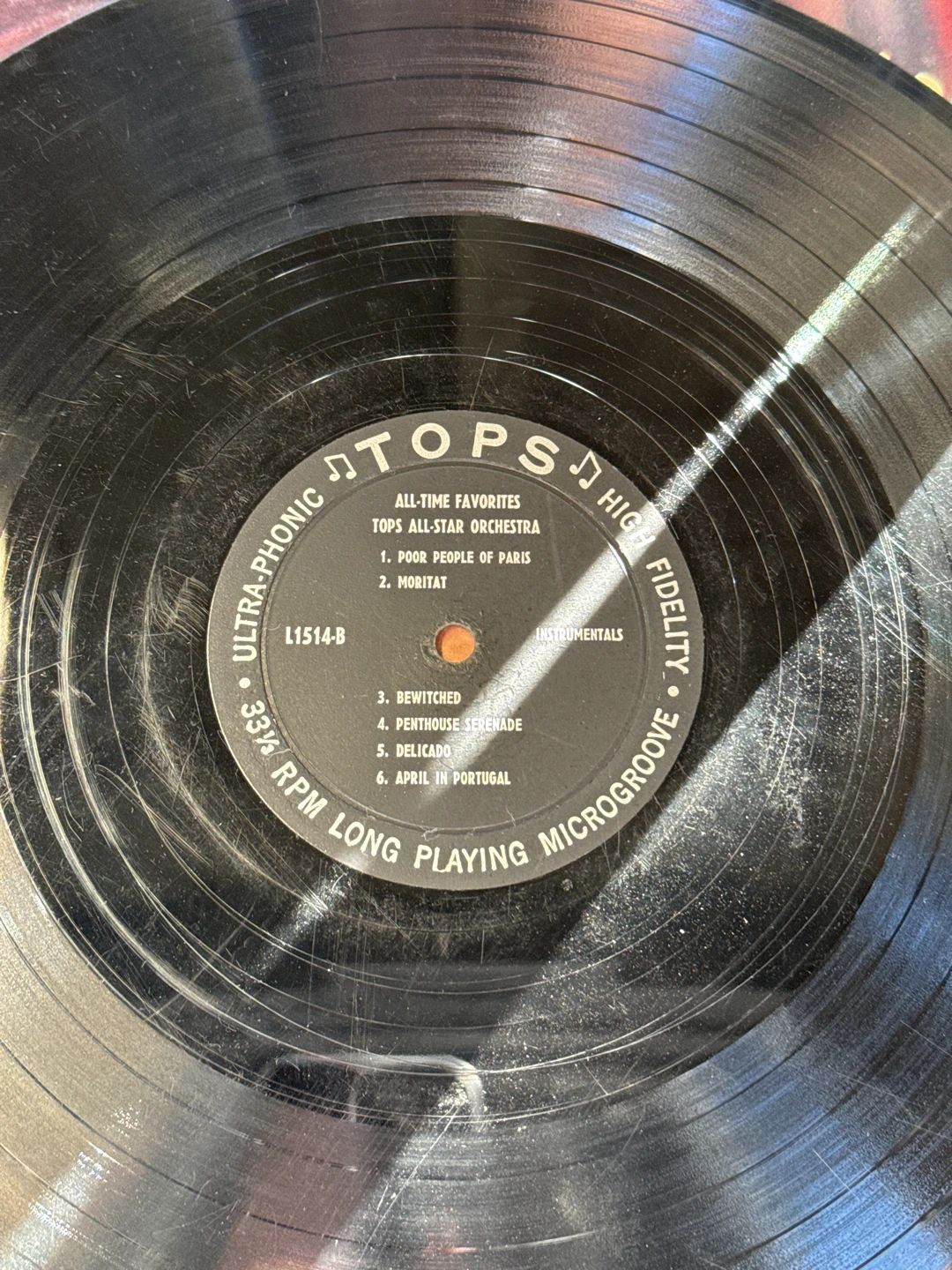 Tops All-Star Orchestra – All-Time Favorites (1957, Tops Records)