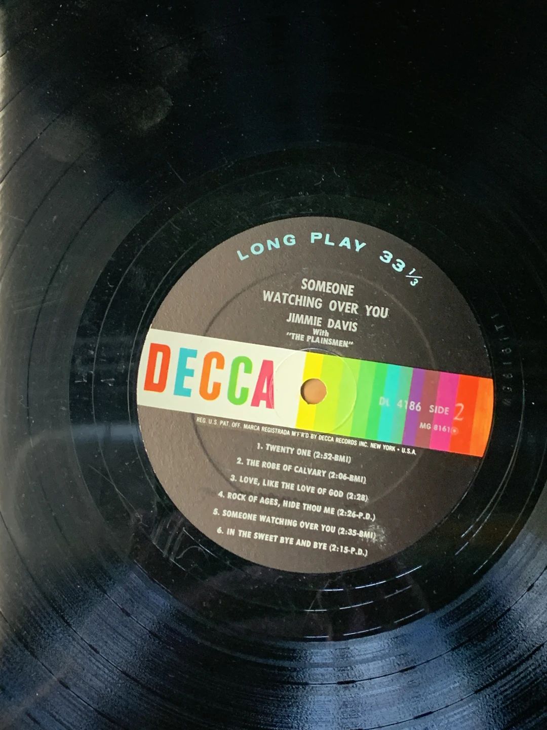 Jimmie Davis|The Plainsmen (3) – Someone Watching Over You (1961, Decca)