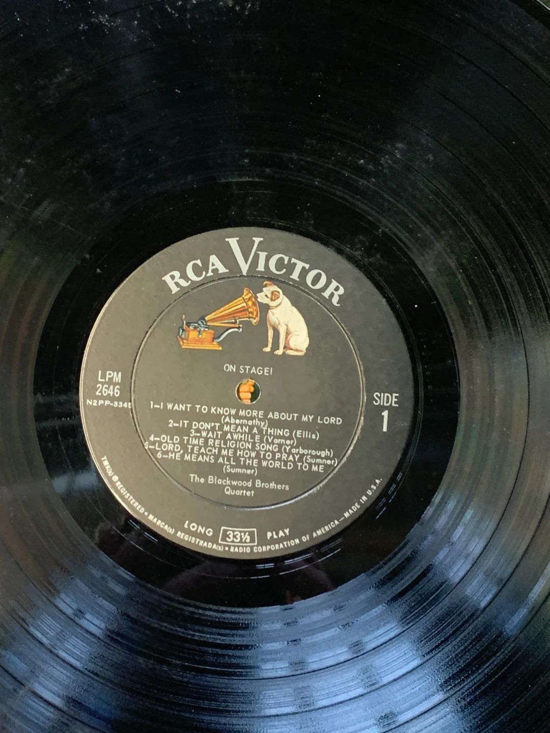 Blackwood Brothers Quartet, The – On Stage! (1963, RCA Victor)