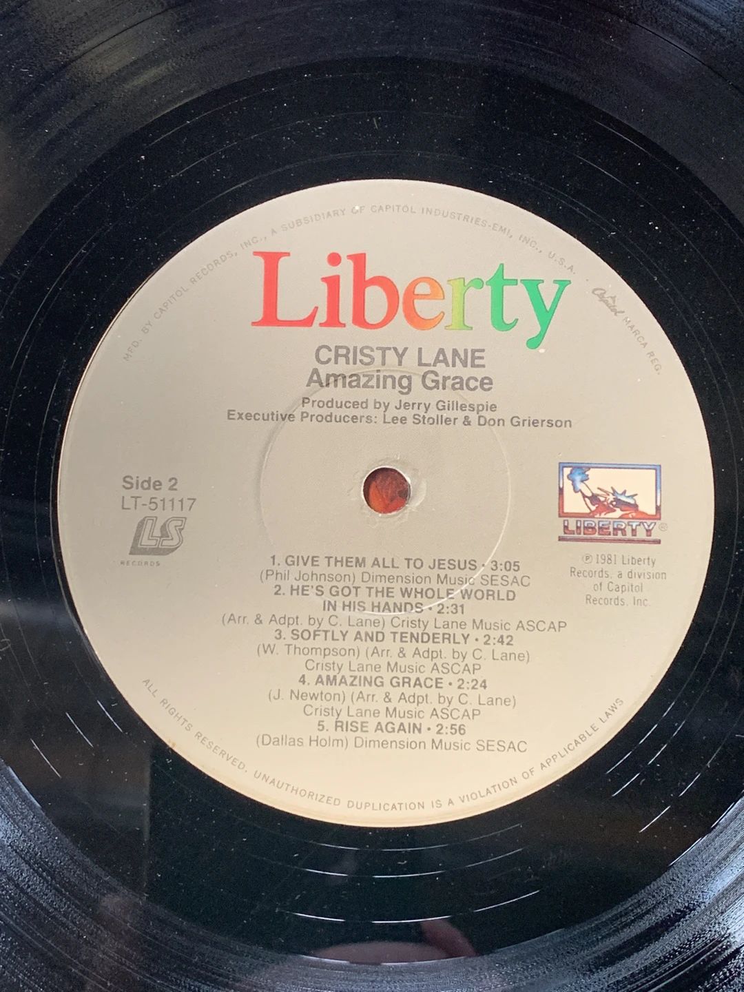 Cristy Lane – Amazing Grace (1981, Liberty)