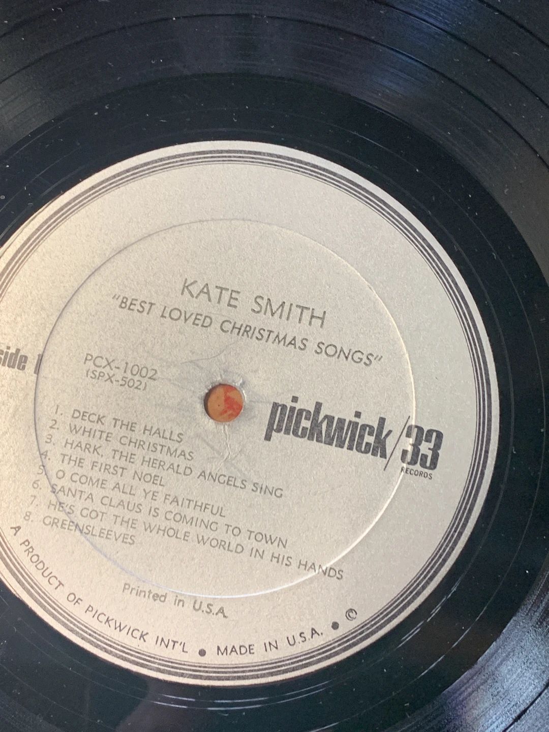 Kate Smith (2) – Come All Ye Faithful (Pickwick/33 Records)