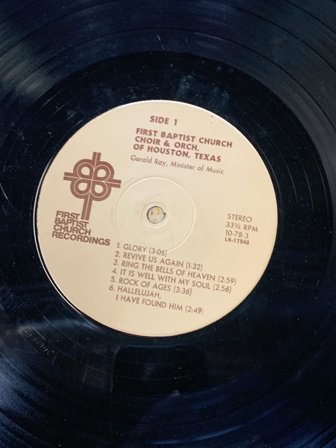 First Baptist Church Choir And Orchestra Of Houston, Texas – And They Sang...Glory! (1978, First Baptist Church Recordings)