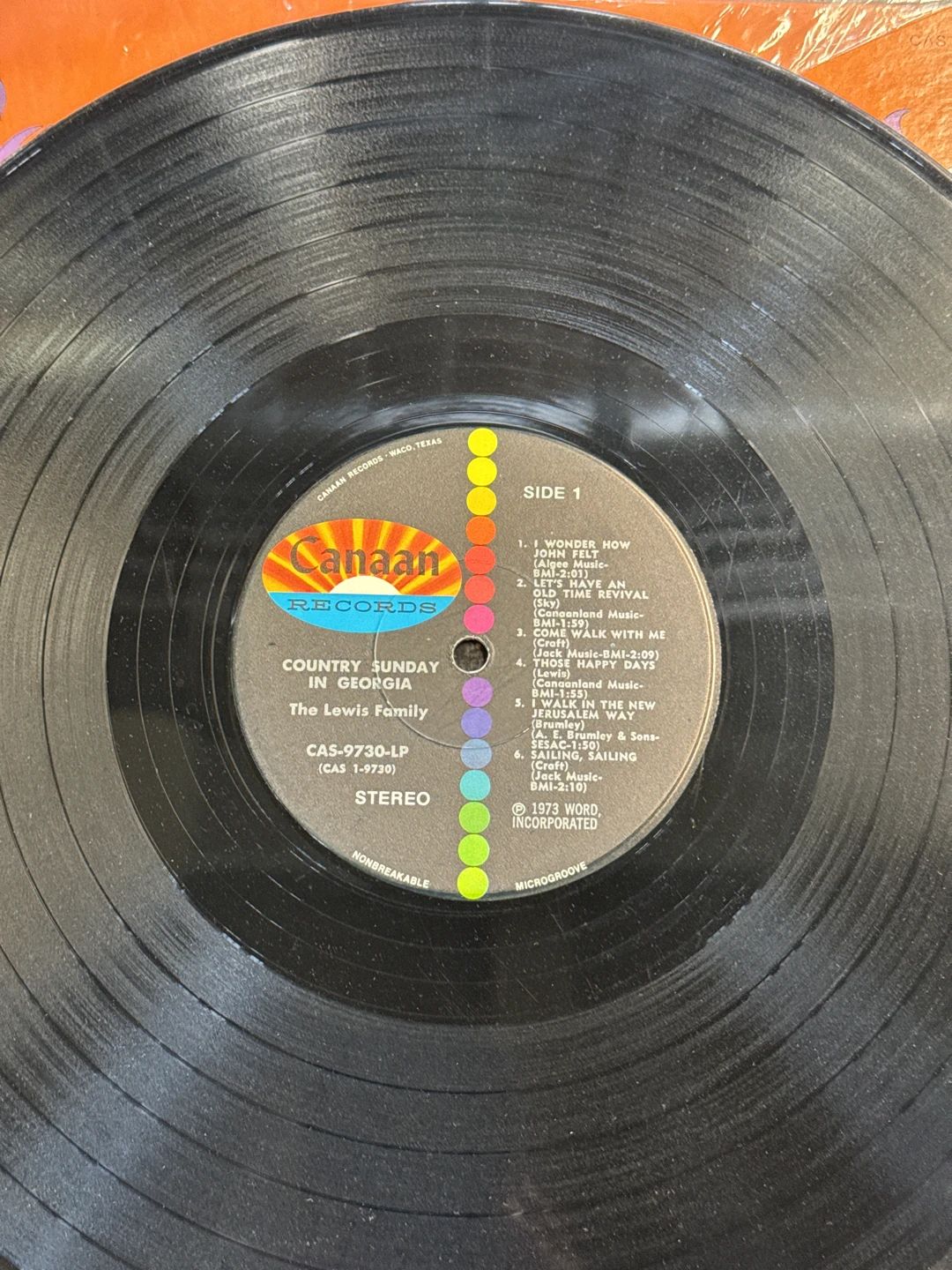 Lewis Family, The – Country Sunday In Georgia (1973, Canaan Records)