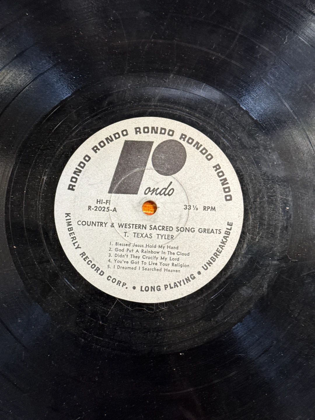 T. Texas Tyler – Country & Western Sacred Song Greats (Rondo (2))