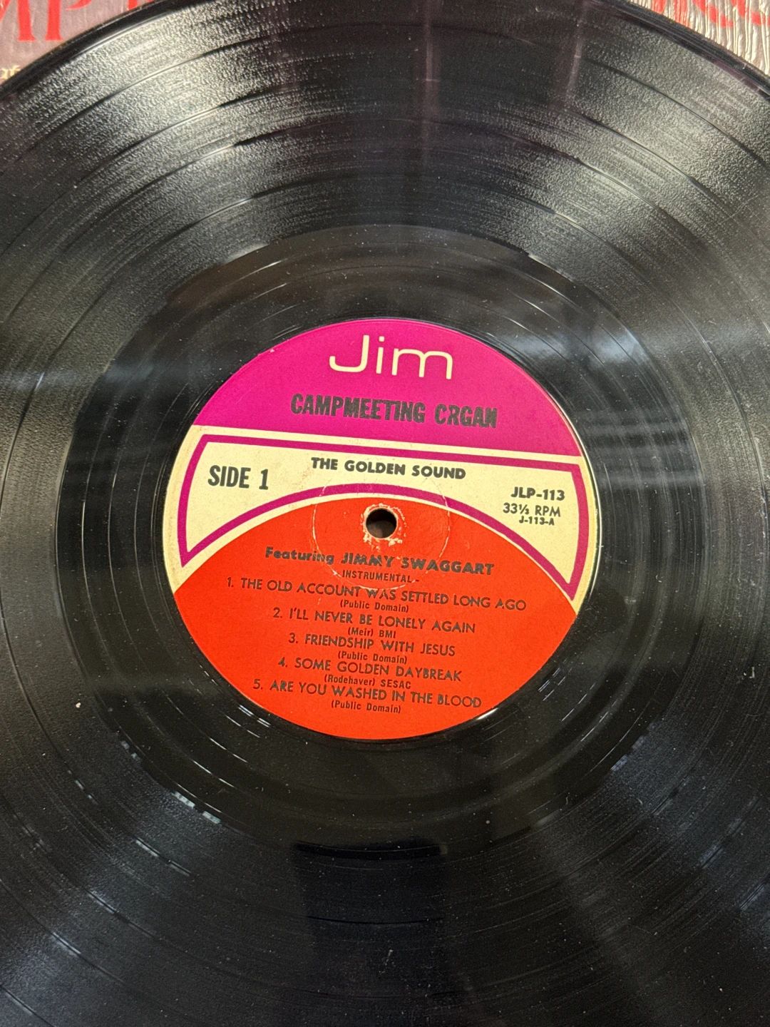Jimmy Swaggart – Camp Meeting Organ (Jim Records)