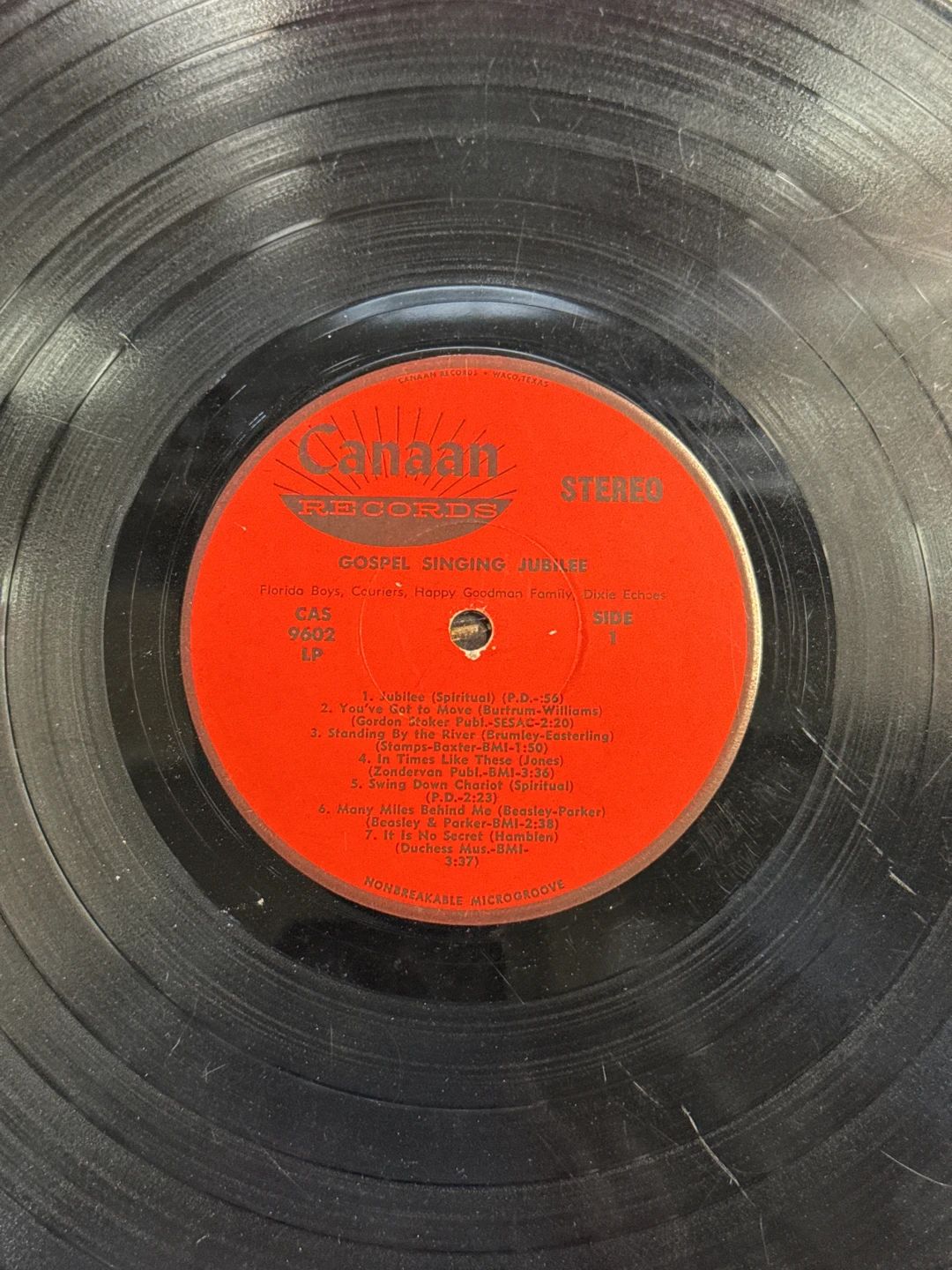 Various – Gospel Singing Jubilee (1965, Canaan records)