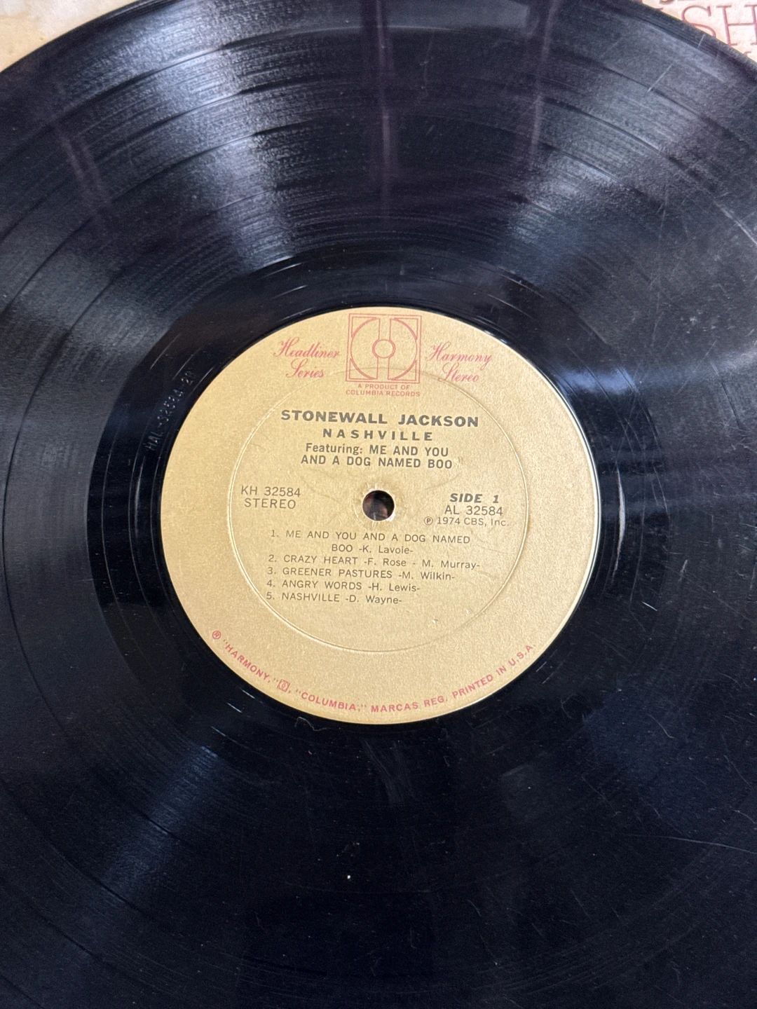 Stonewall Jackson – Nashville, Featuring: Me And You And A Dog Named Boo (1974, Harmony (4))
