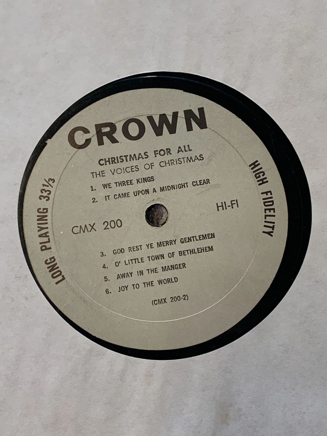 Voices Of Christmas, The – Christmas For All (1962, Crown Records (2))