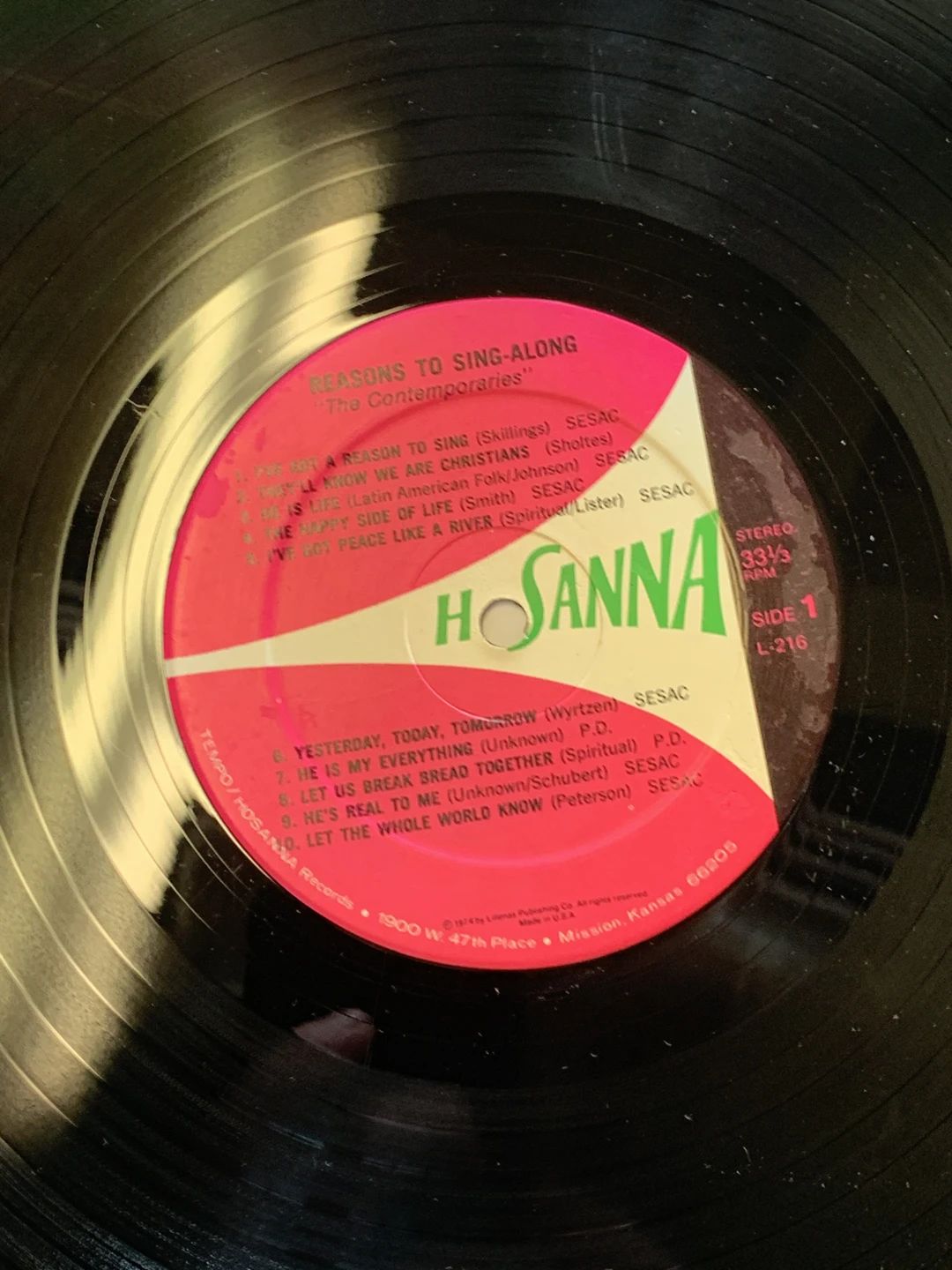 Contemporaries (2), The – Reasons To Sing-Along (20 Things To Sing With) (1974, Hosanna Records)