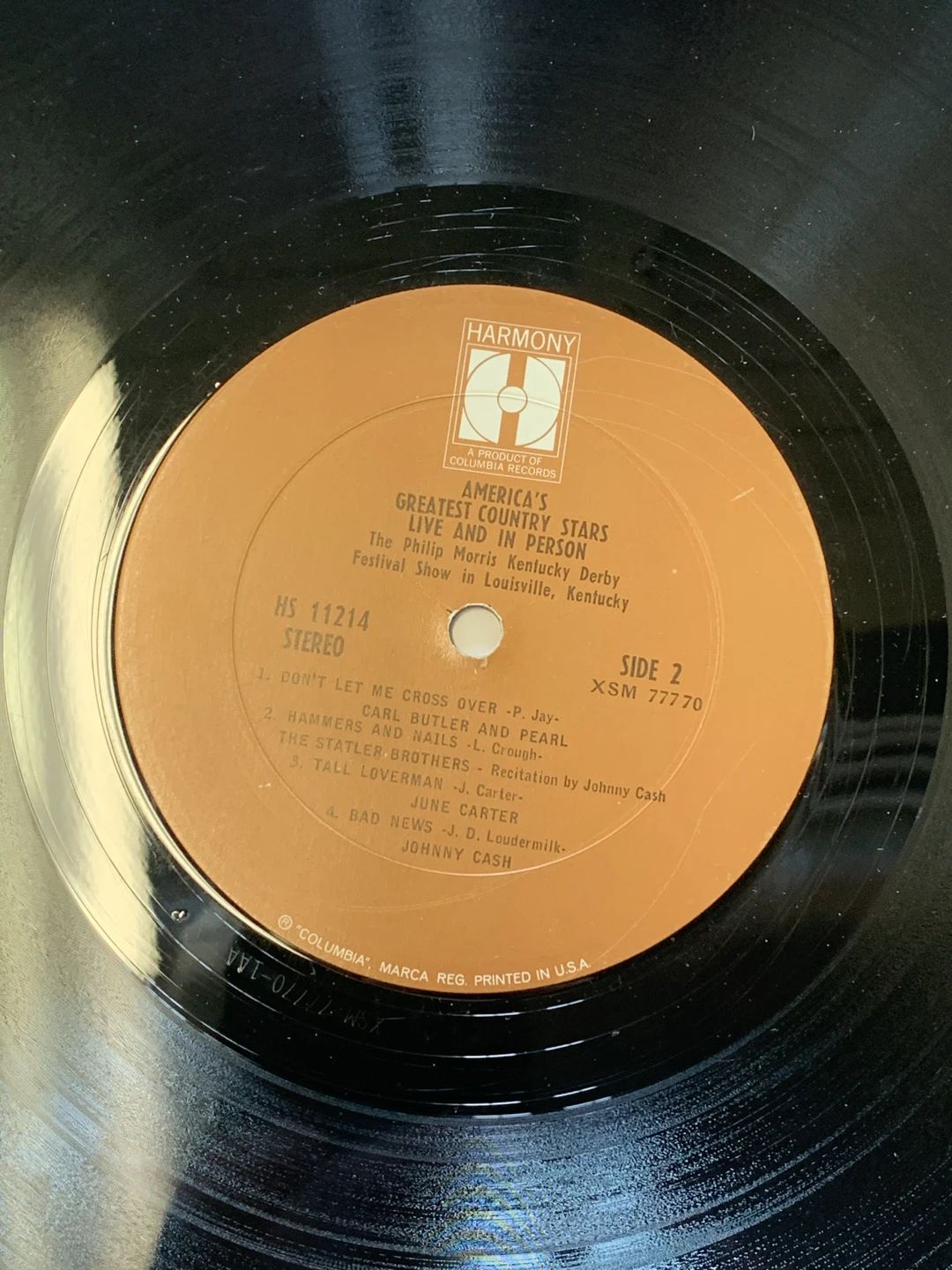 Various – America's Greatest Country Stars Live And In Person (Harmony (4))