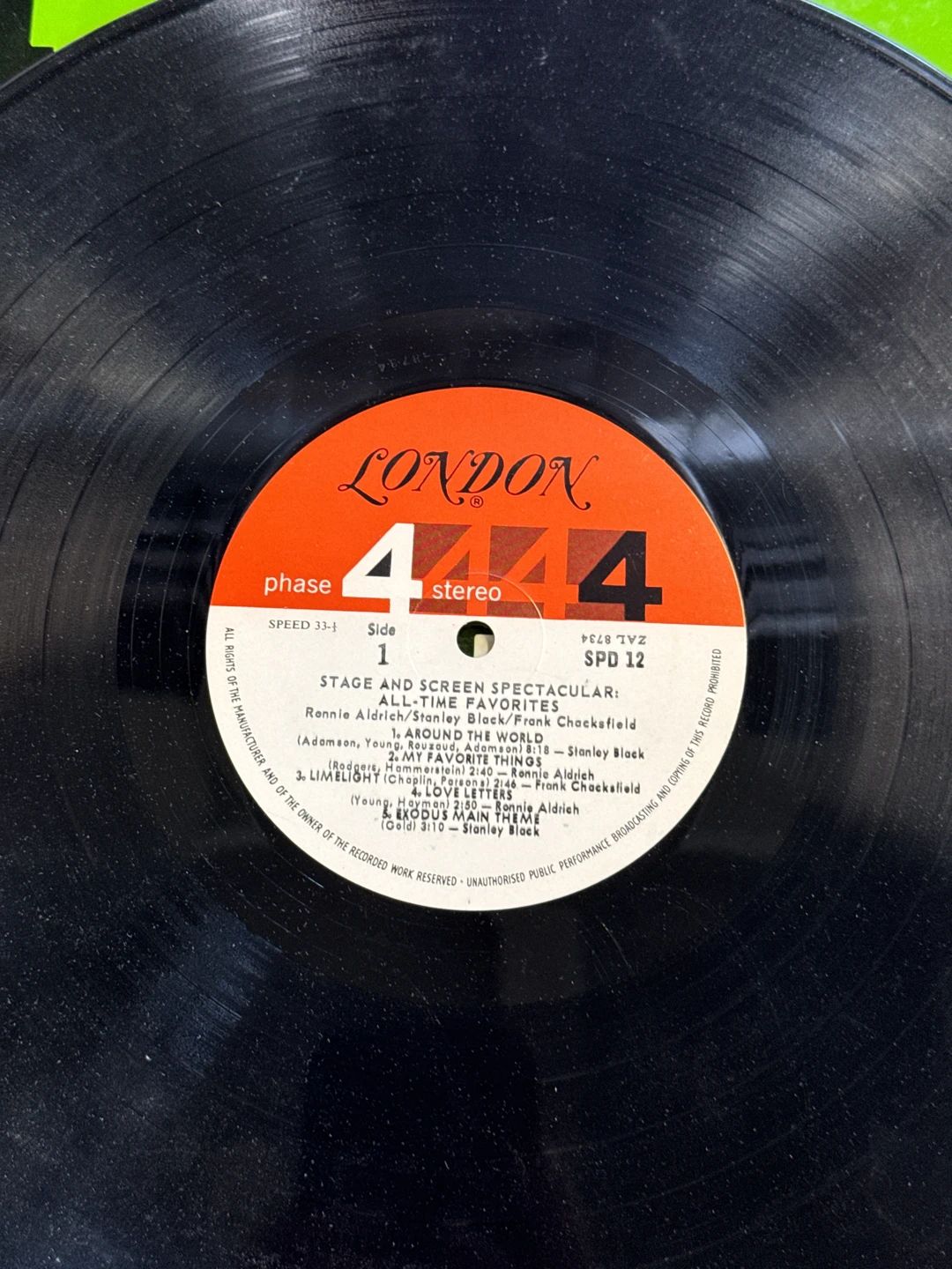 Ronnie Aldrich|Stanley Black|Frank Chacksfield – Stage And Screen Spectacular: Hits Of The '60s (London Records)
