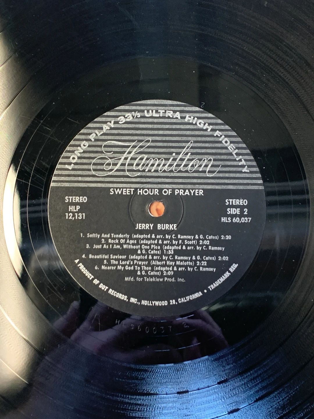Jerry Burke – Sweet Hour Of Prayer (1964, Hamilton)