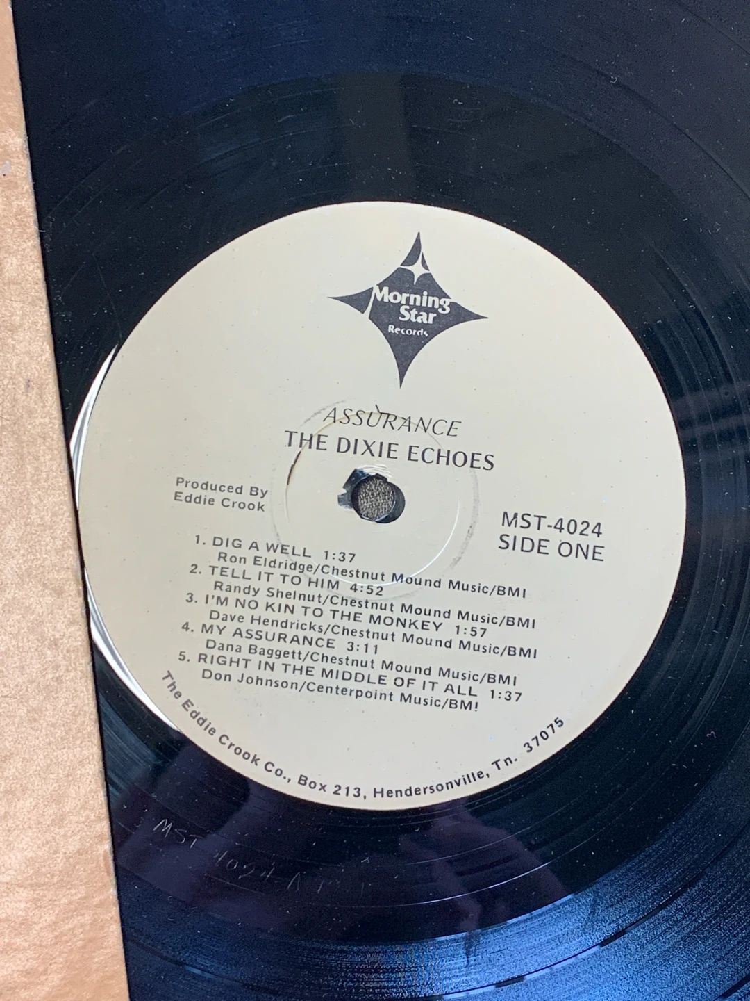Dixie Echoes, The – Assurance (1982, Morning Star Records (10))