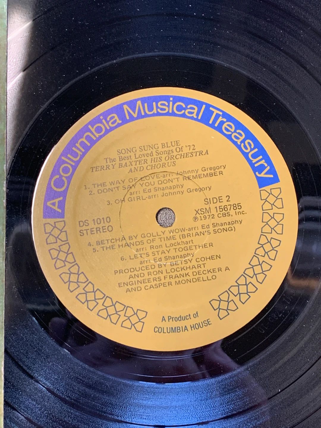 Terry Baxter His Orchestra & Chorus – Song Sung Blue - The Best Love Songs Of '72 (1972, Columbia House)