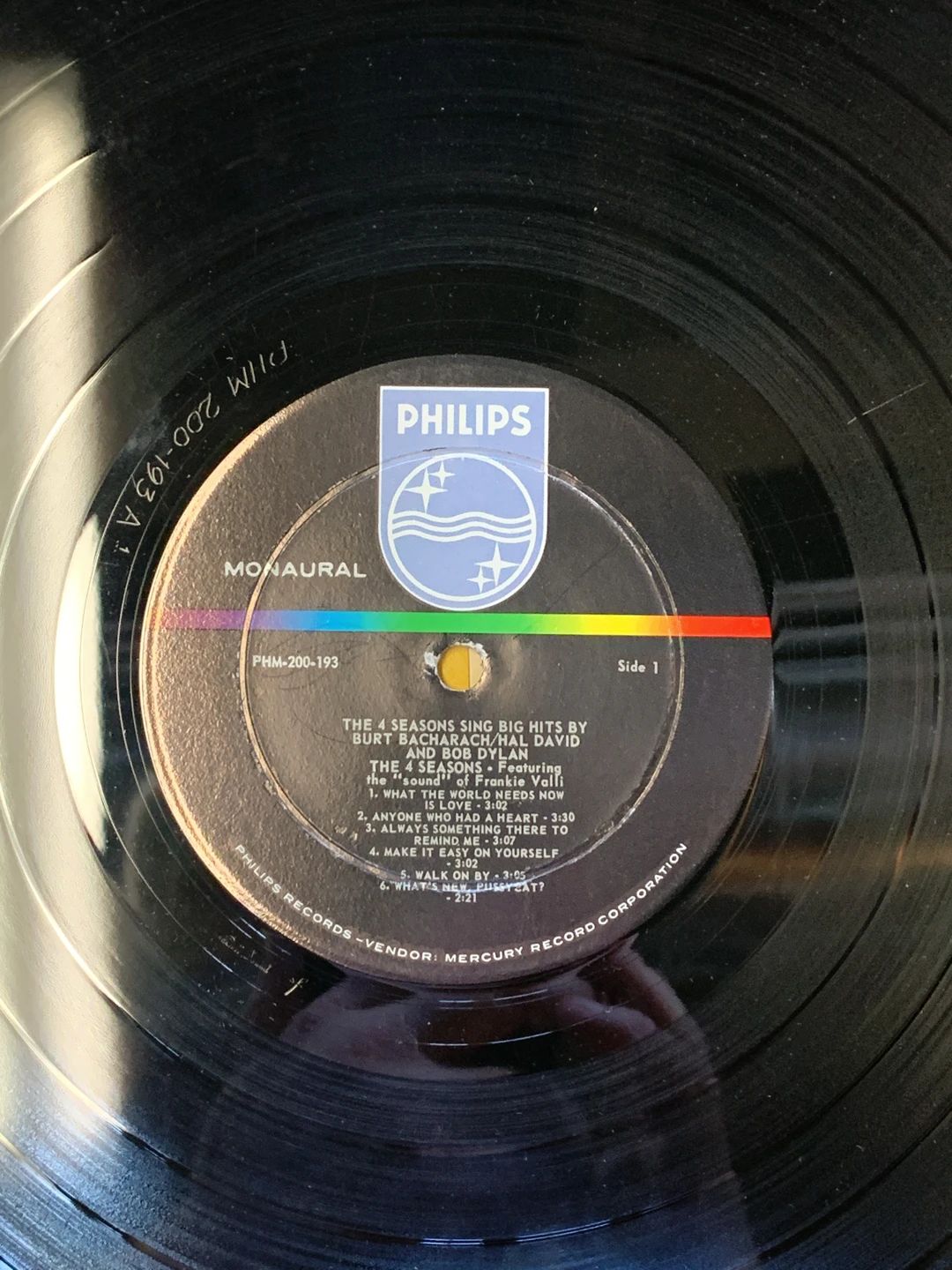 Four Seasons, The – The 4 Seasons Sing Big Hits By Burt Bacharach... Hal David... Bob Dylan (1965, Philips)