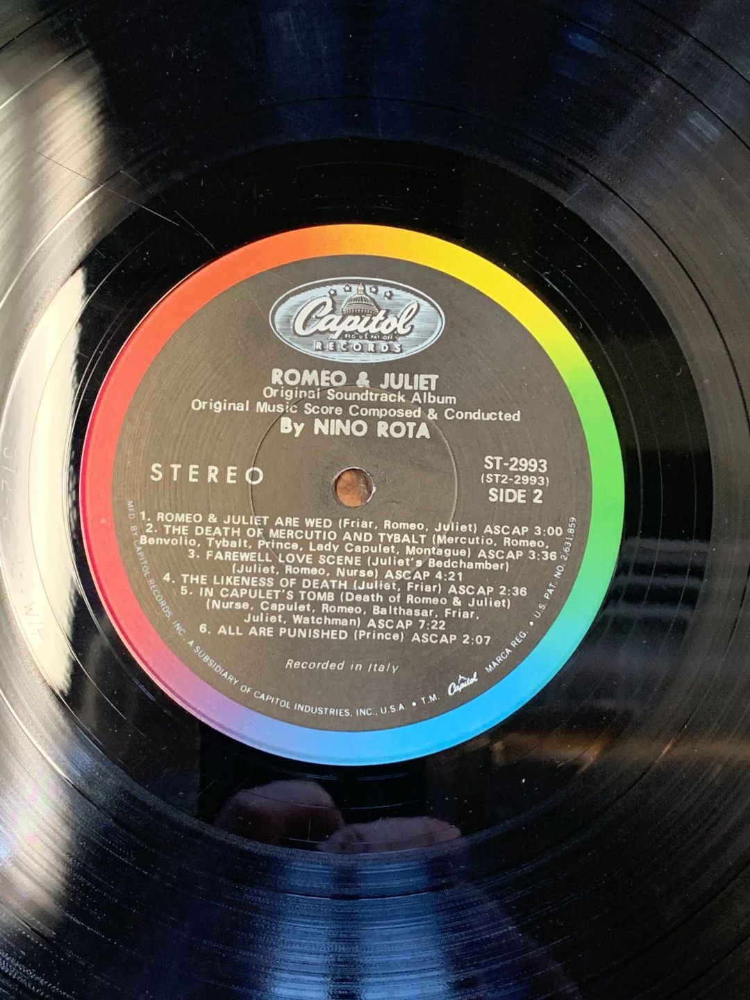 Nino Rota – Romeo & Juliet (1968, Capitol Records)