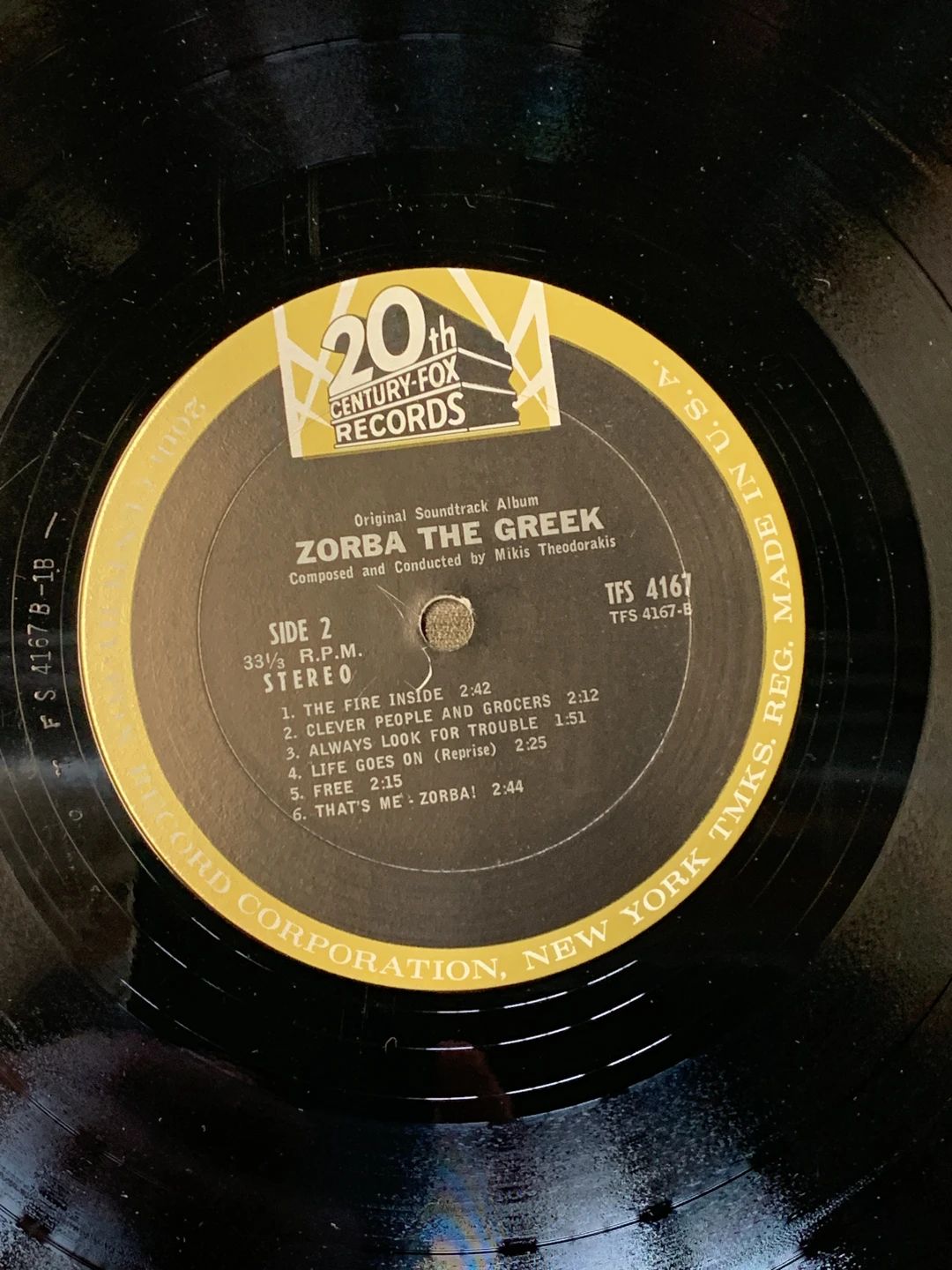 Mikis Theodorakis – Zorba The Greek (Original Soundtrack) (1966, 20th Century Fox Records)