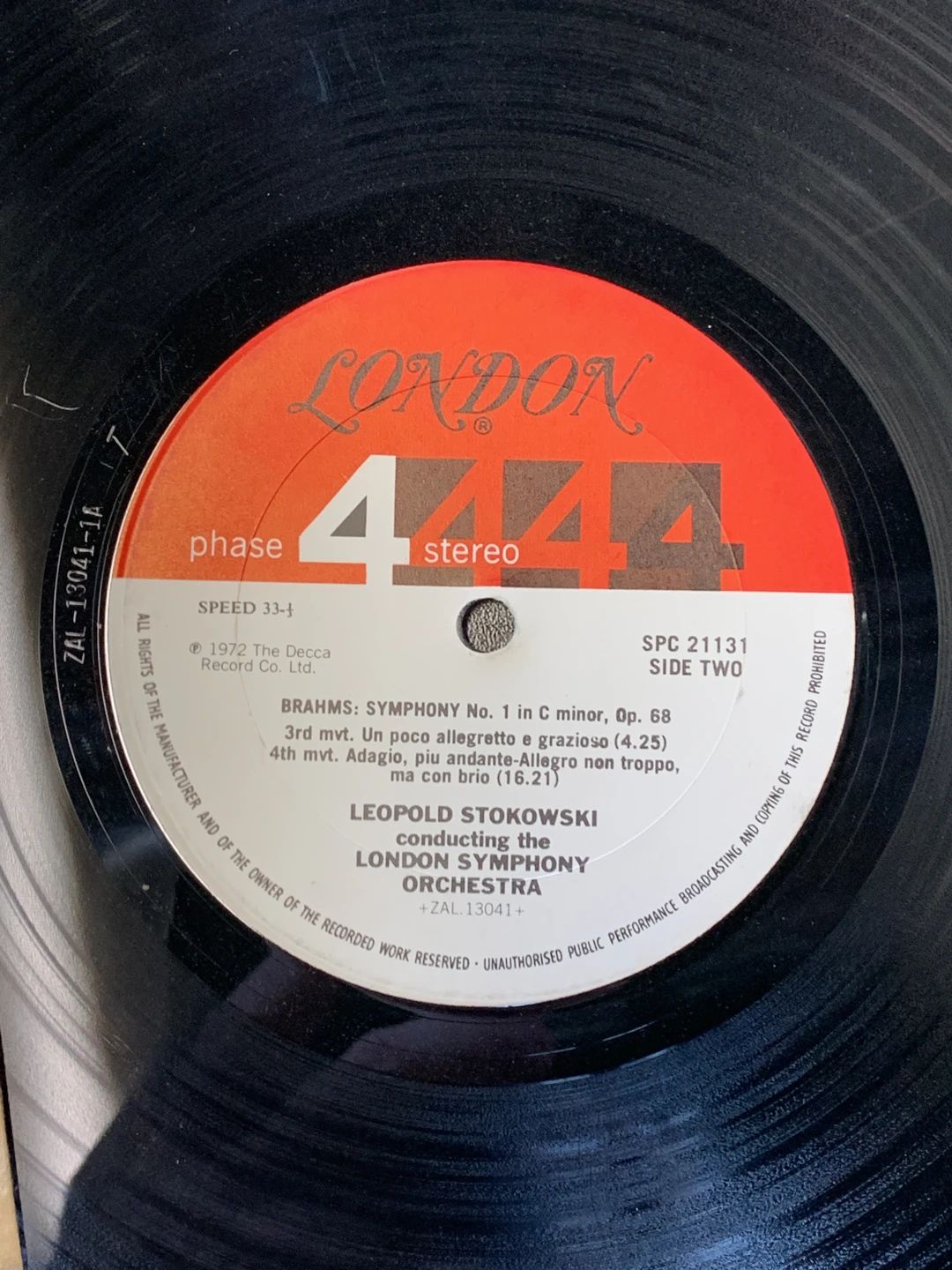 Johannes Brahms|Leopold Stokowski|London Symphony Orchestra – Brahms Symphony #1 In C Minor Op. 68 (1974, London Records)