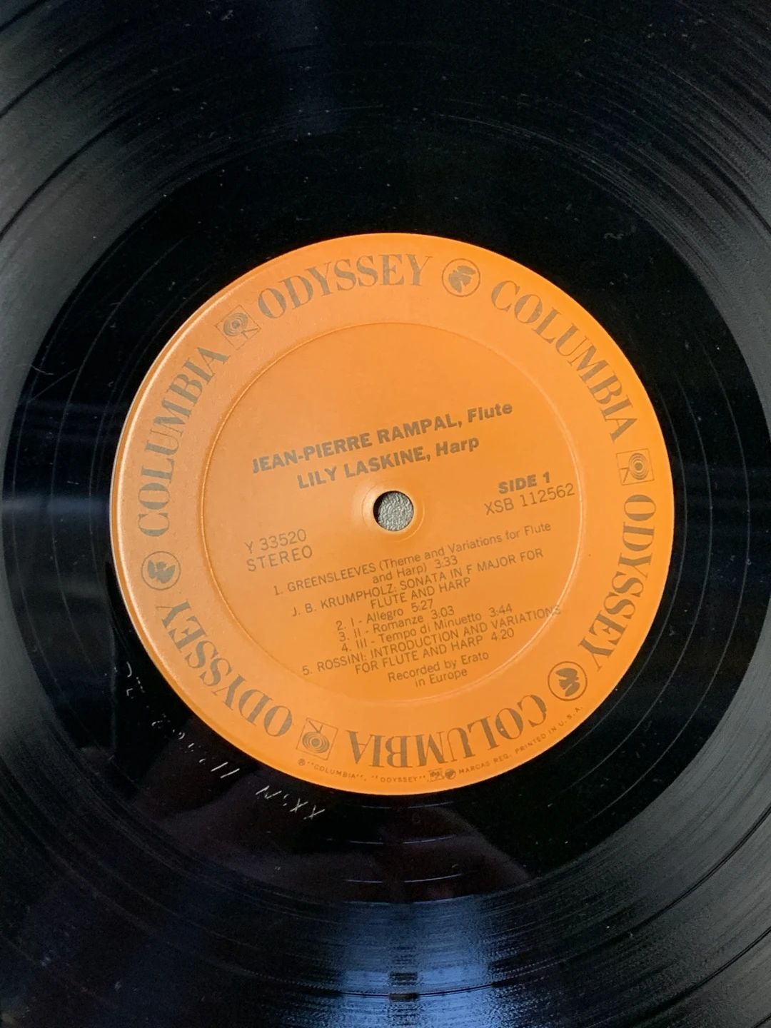 Jean-Pierre Rampal|Lily Laskine – Music For Flute And Harp (1975, Odyssey)