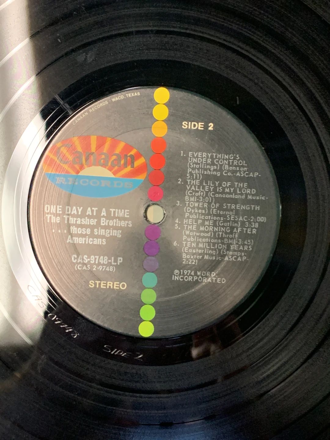 Thrasher Brothers, The – One Day At A Time (1974, Canaan Records)