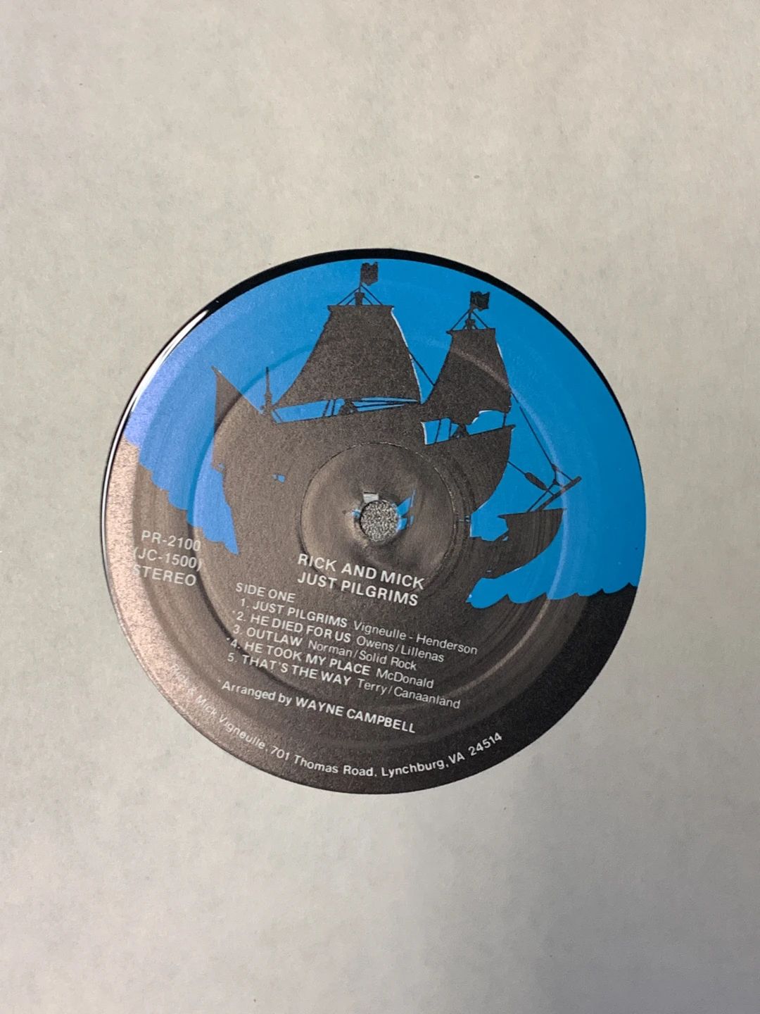 Rick And Mick – Just Pilgrims (1979, Pilgrim Records (15))