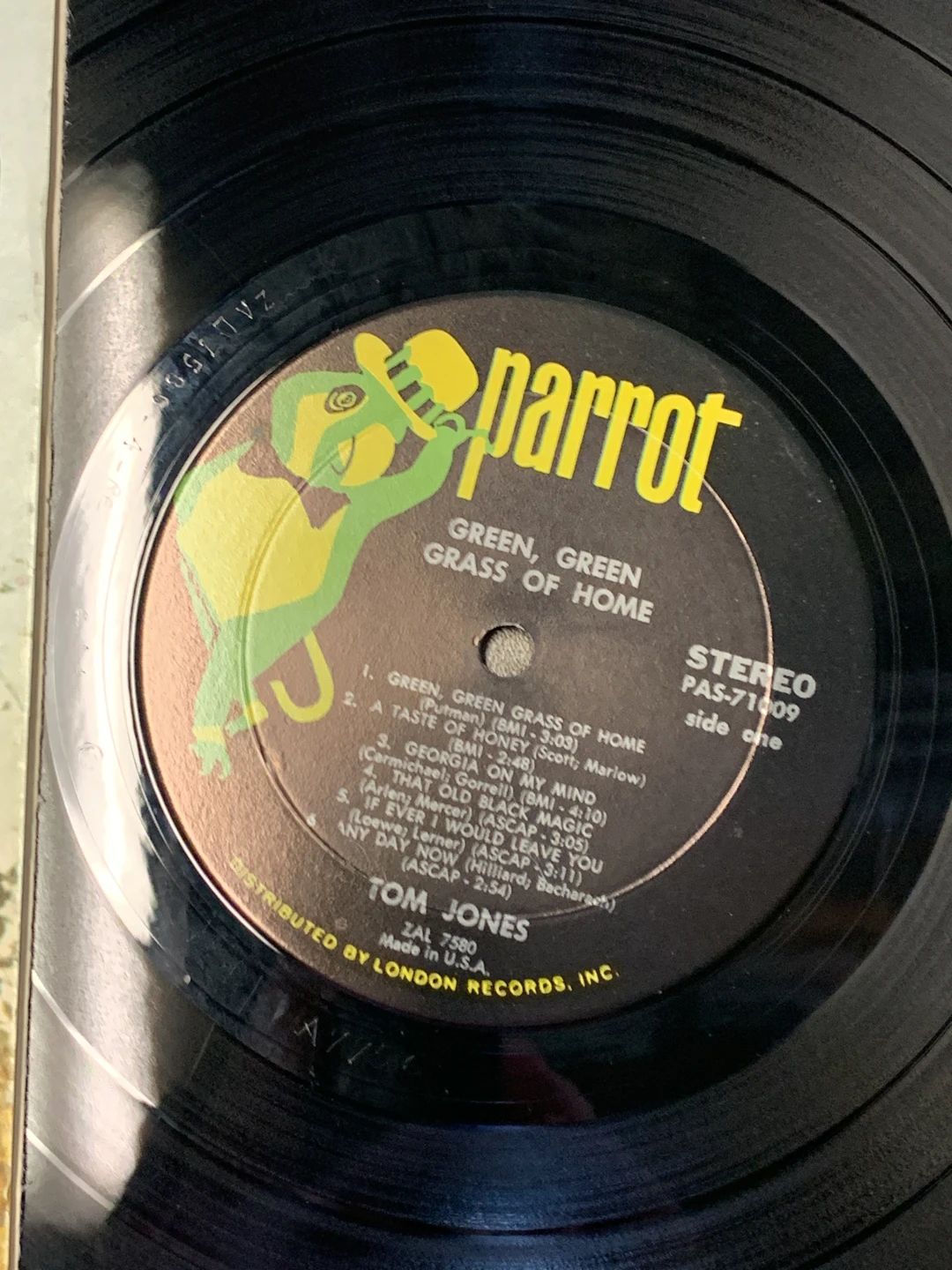 Tom Jones – Green, Green Grass Of Home (1967, Parrot)