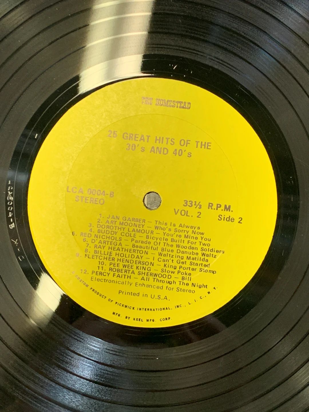 Various – 25 Great Hits Of The 30's And 40's (Brookville Records)