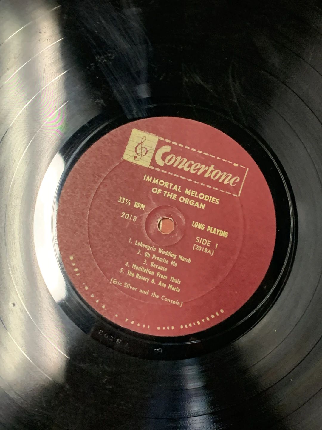 Eric Silver (4) – Immortal Melodies Of The Organ (1957, Halo)