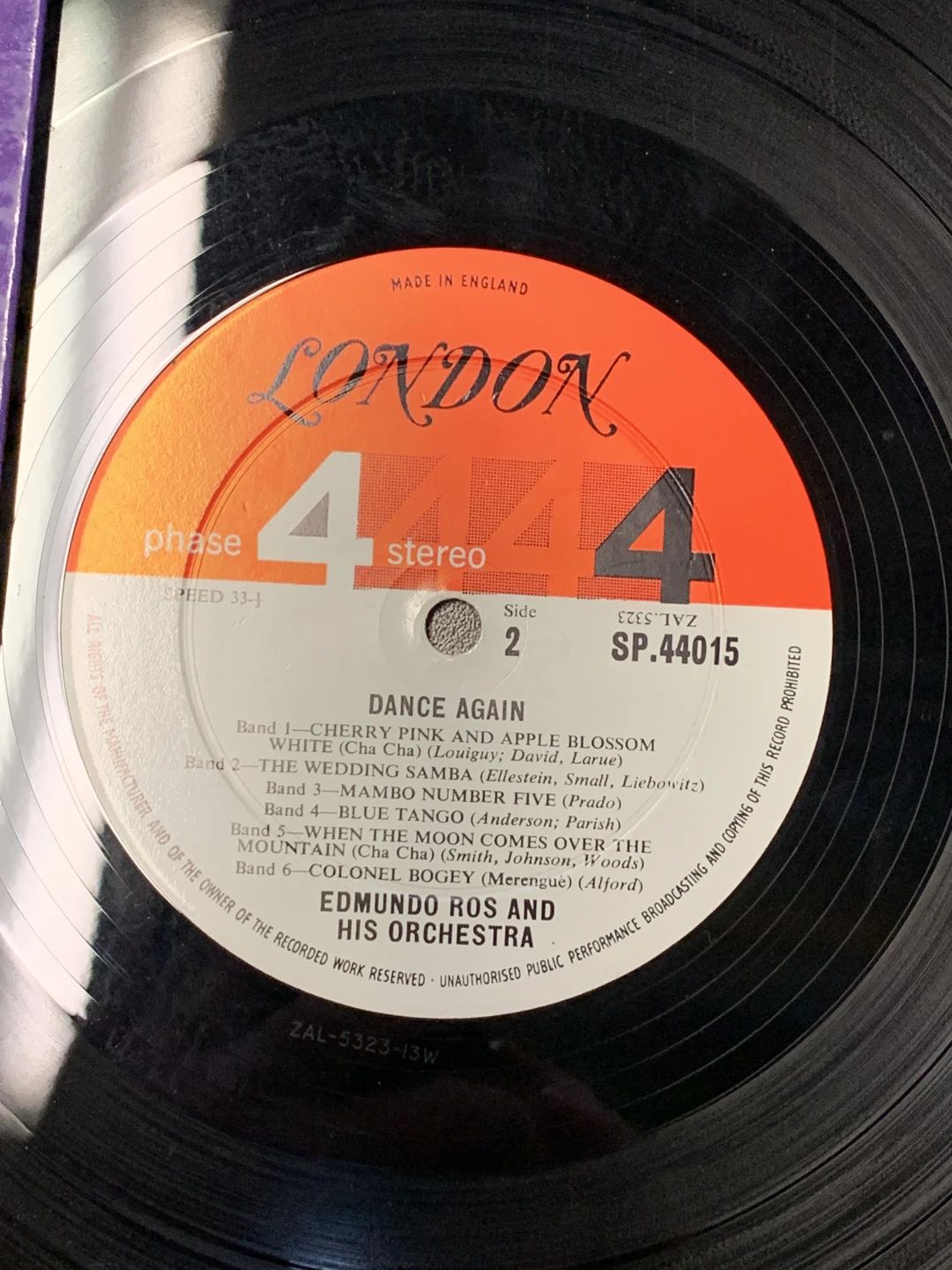 Edmundo Ros & His Orchestra – Dance Again (1962, London Records)