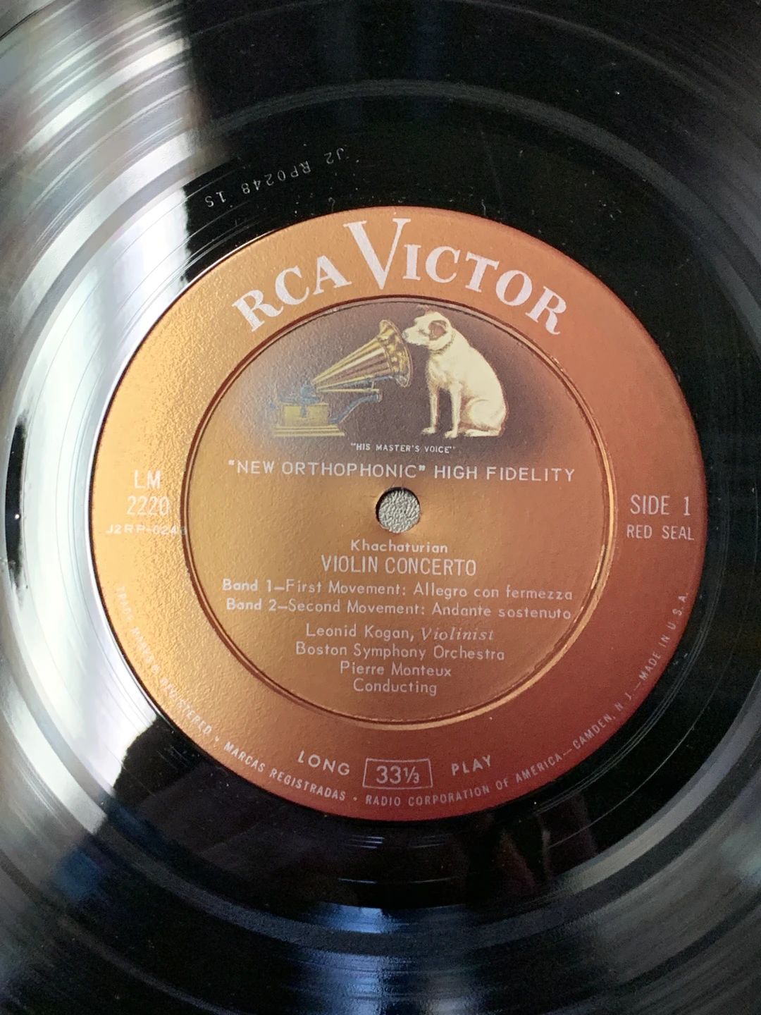 Aram Khatchaturian|Camille Saint-Saëns|Leonid Kogan|Pierre Monteux|Boston Symphony Orchestra – Violin Concerto / Havanaise (1958, RCA Victor Red Seal)