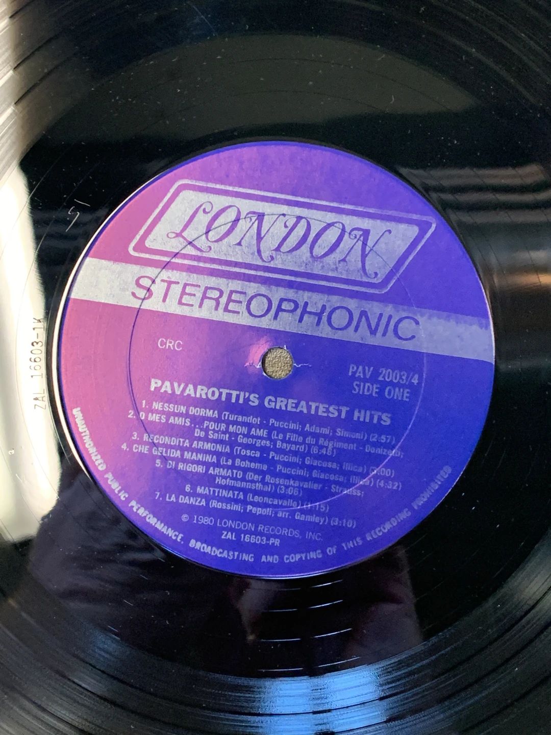 Luciano Pavarotti – Pavarotti's Greatest Hits (1980, London Records)