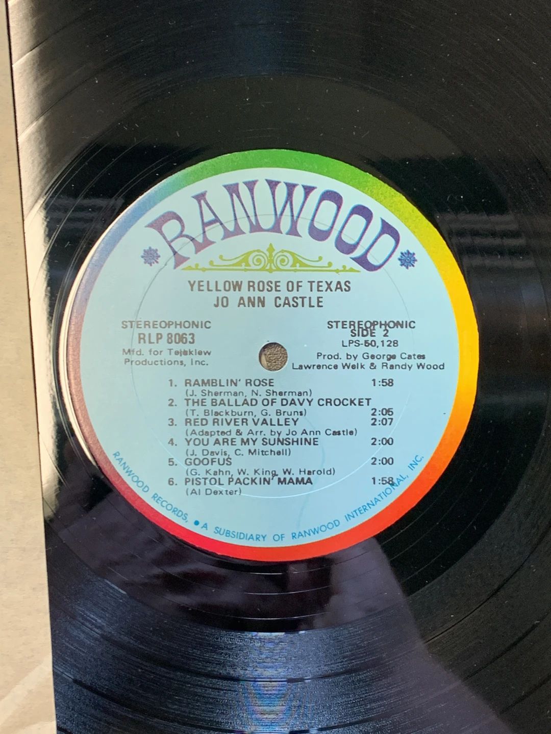 Jo Ann Castle – Yellow Rose Of Texas (Pickwick/33 Records)
