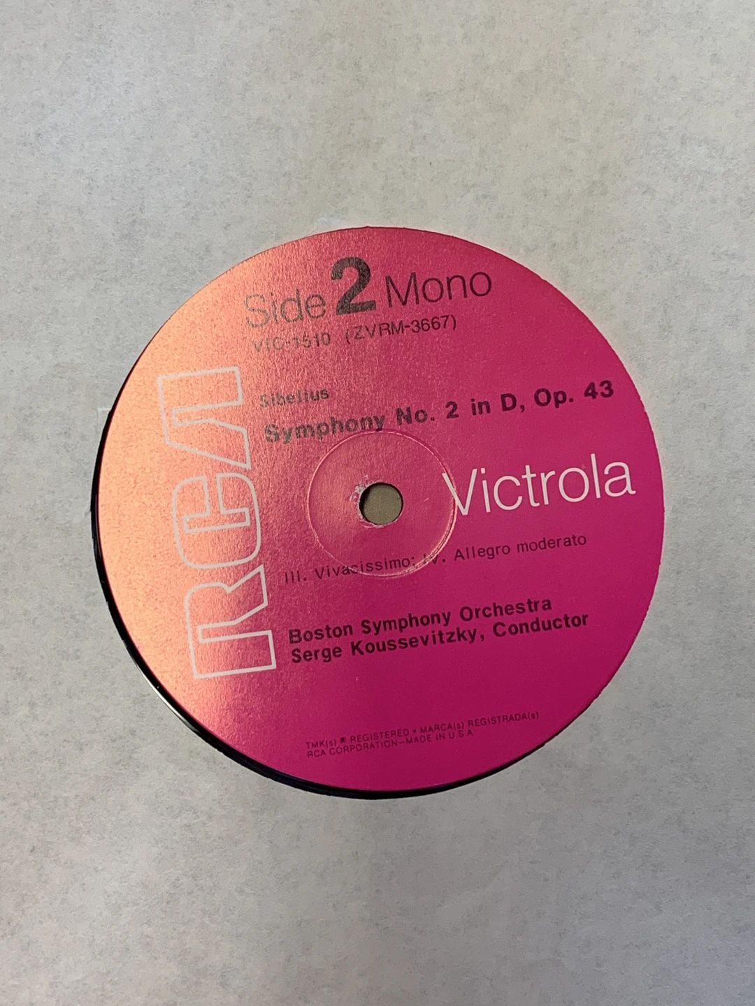 Serge Koussevitzky|Boston Symphony Orchestra|Jean Sibelius – Sibelius: Symphony No.2 (1970, RCA Victrola)