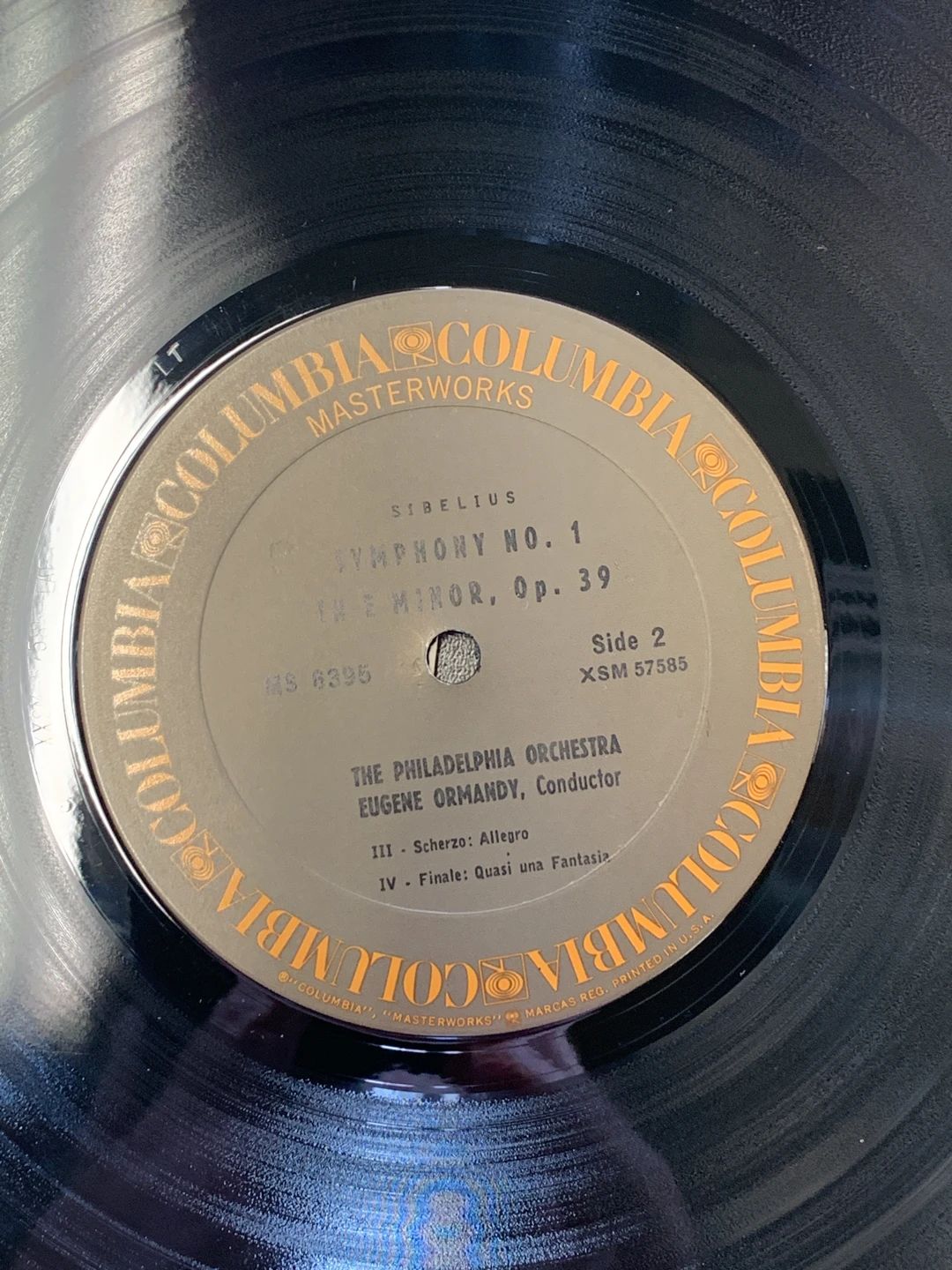 Jean Sibelius|The Philadelphia Orchestra|Eugene Ormandy – Symphony No. 1 In E Minor (1962, Columbia Masterworks)