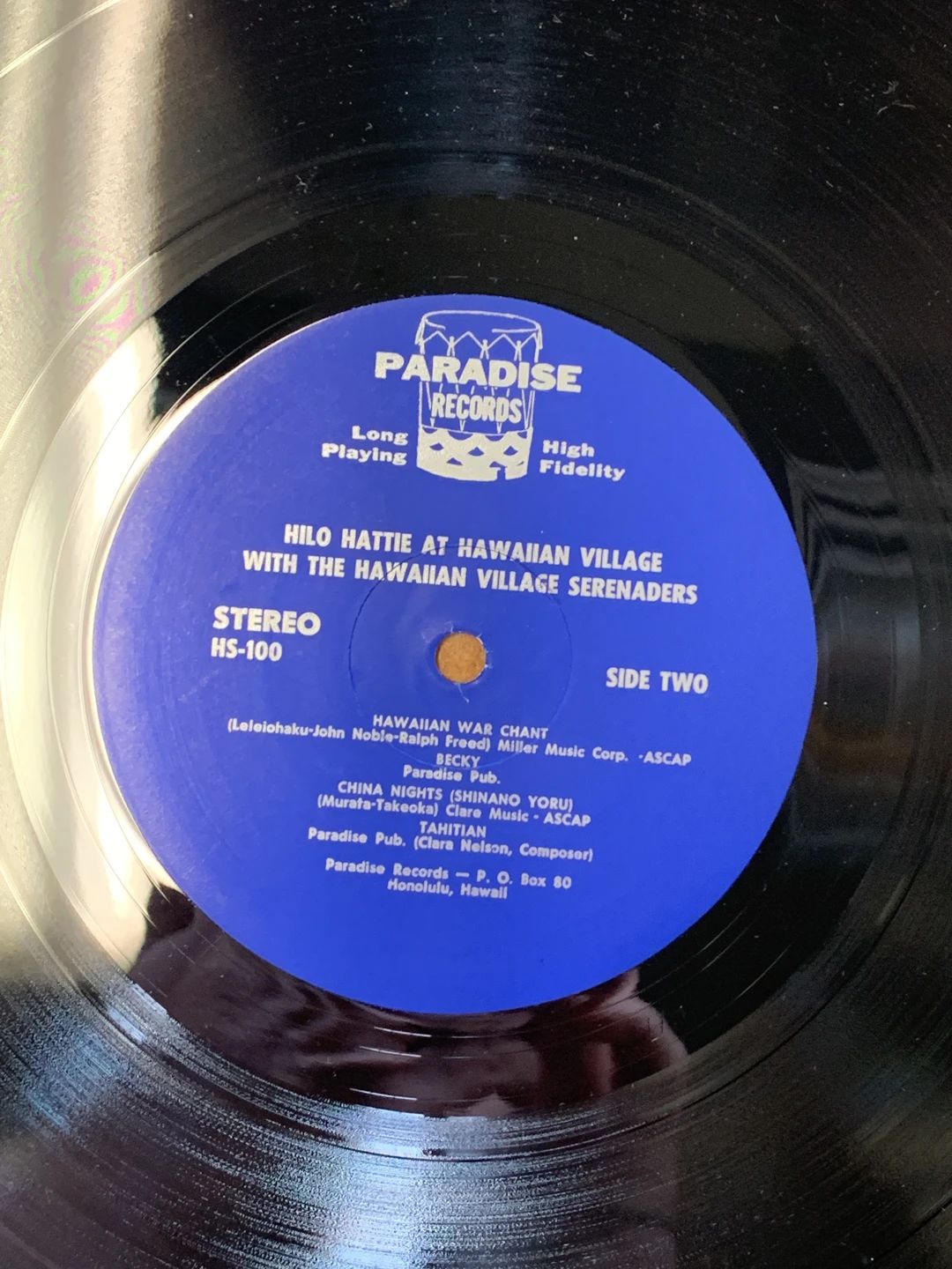 Hilo Hattie|The Hawaiian Village Serenaders – At The Hawaiian Village (Paradise Records (23))
