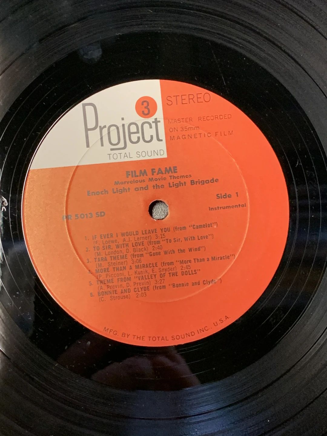 Enoch Light And The Light Brigade – Film Fame - Marvelous Movie Themes (1967, Project 3 Total Sound)