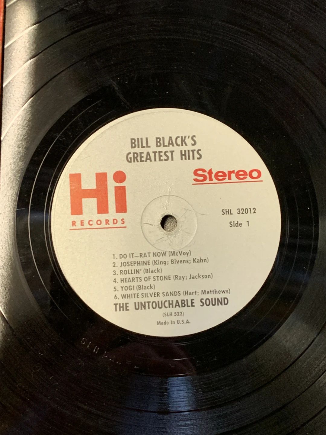 Bill Black's Combo – Bill Black's Greatest Hits (1963, Hi Records)