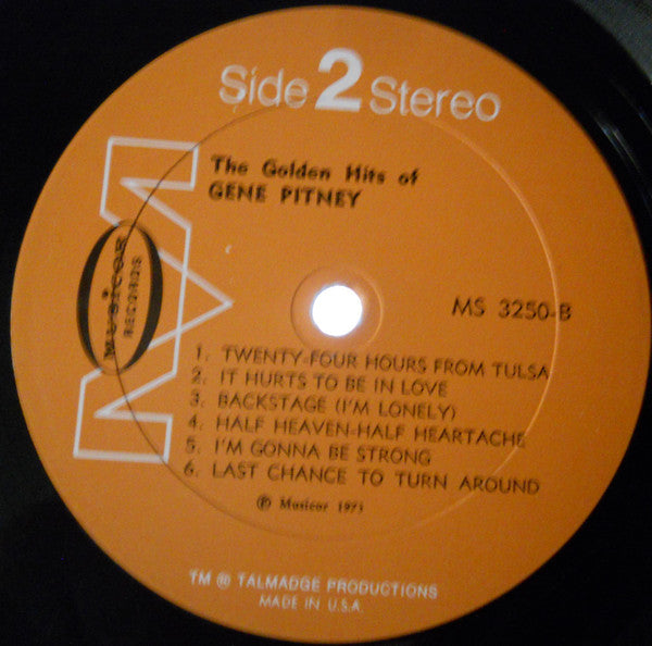 Gene Pitney : The Golden Hits Of Gene Pitney (LP,Compilation,Stereo)