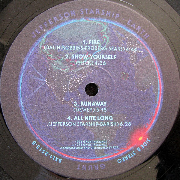Jefferson Starship : Earth (LP,Album,Stereo)