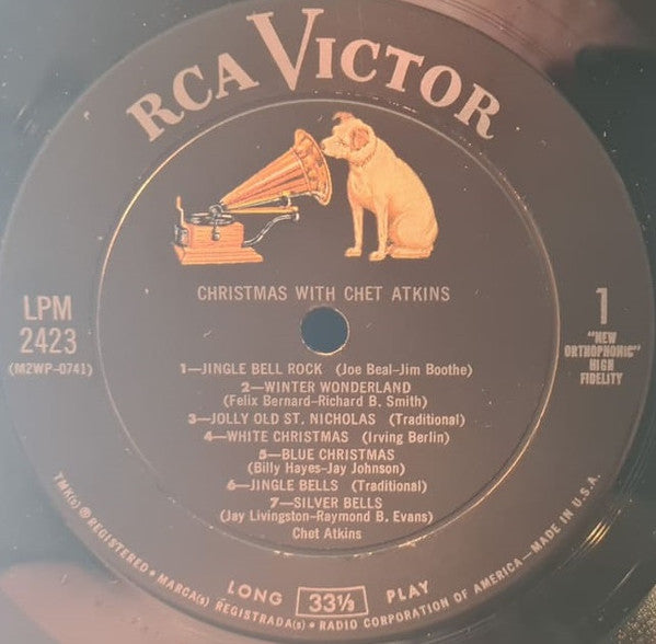 Chet Atkins : Christmas With Chet Atkins (LP,Album,Mono)