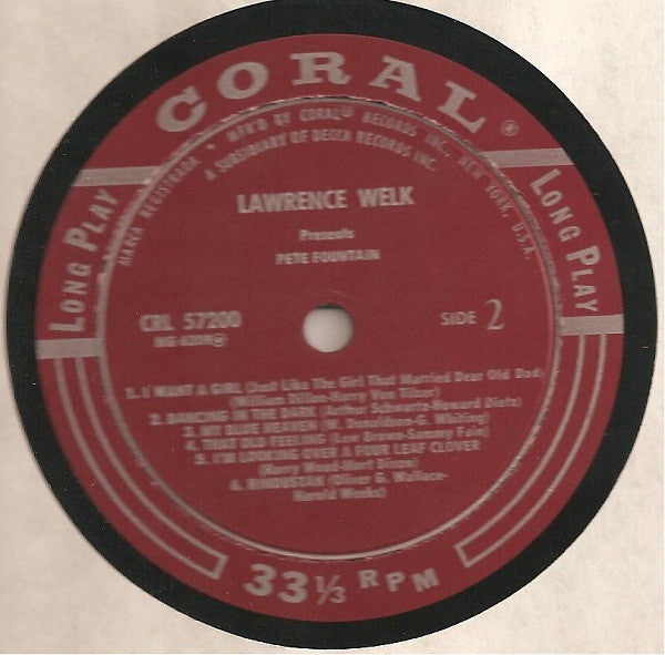 Pete Fountain : Lawrence Welk Presents Pete Fountain (LP,Album,Mono)