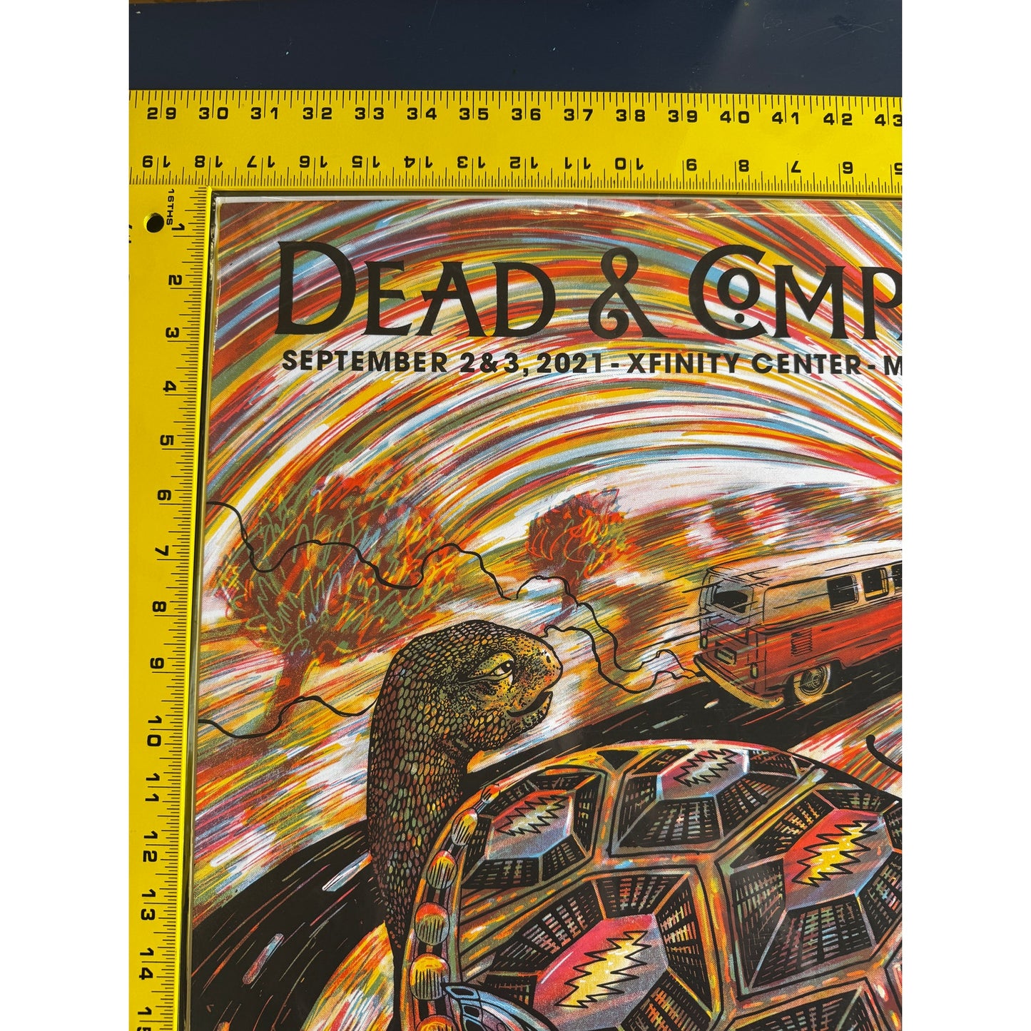 Dead & Company Concert Poster – Zeb Love – Mansfield MA – Sept 2–3, 2021