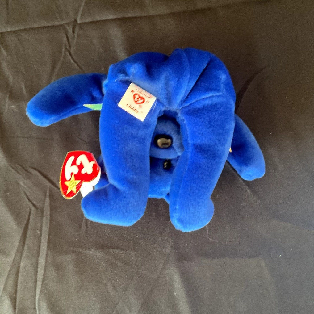 Vintage TY Beanie Baby - "Clubby," 1998, w/ Errors