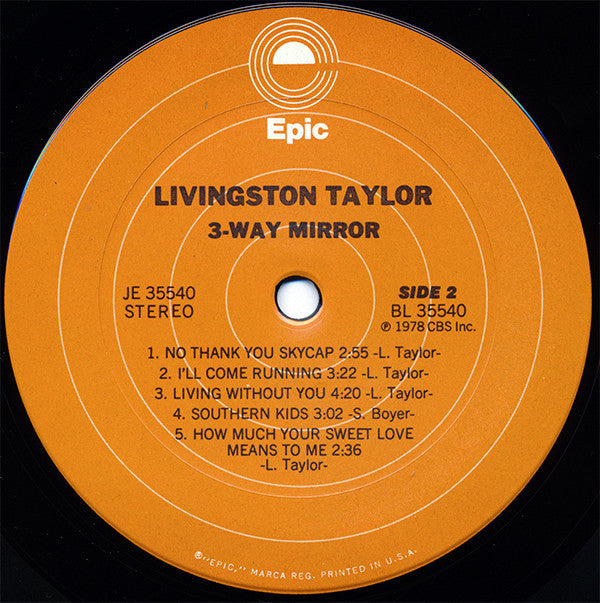 Livingston Taylor : 3-Way Mirror (LP,Album)