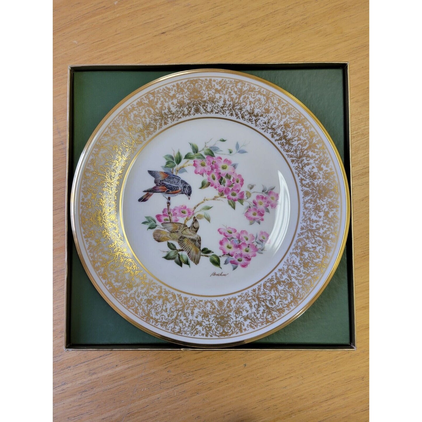 Lenox Boehm Bone China Collectable American Redstart Plate