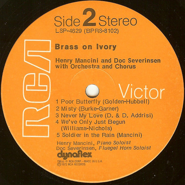 Henry Mancini & Doc Severinsen : Brass On Ivory (LP,Album)