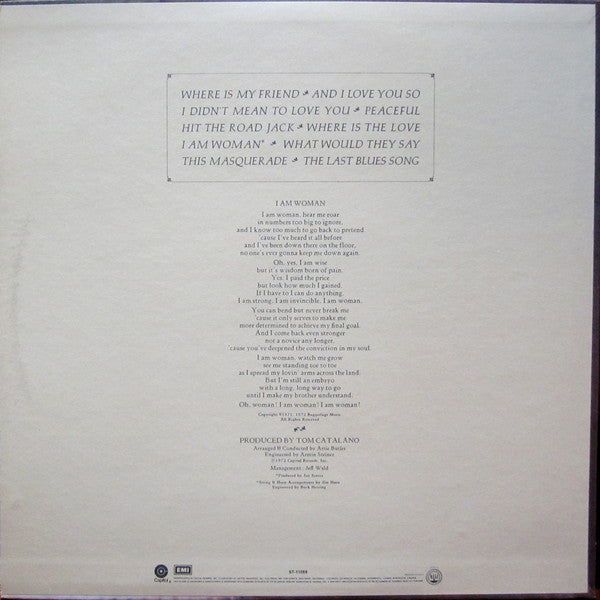 Helen Reddy : I Am Woman (LP,Album)