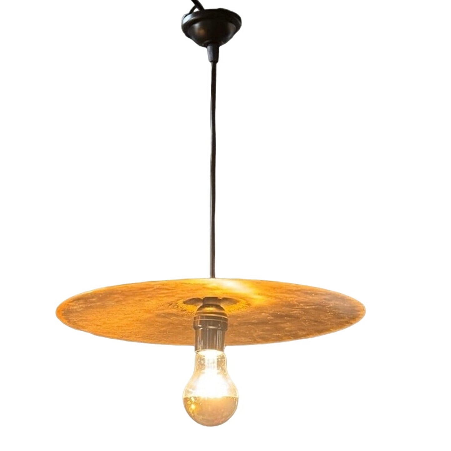One-of-a-Kind Three Piece Cymbal Pendant Light Set